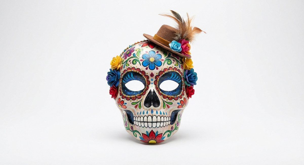 Máscara Catrina Día de los Muertos